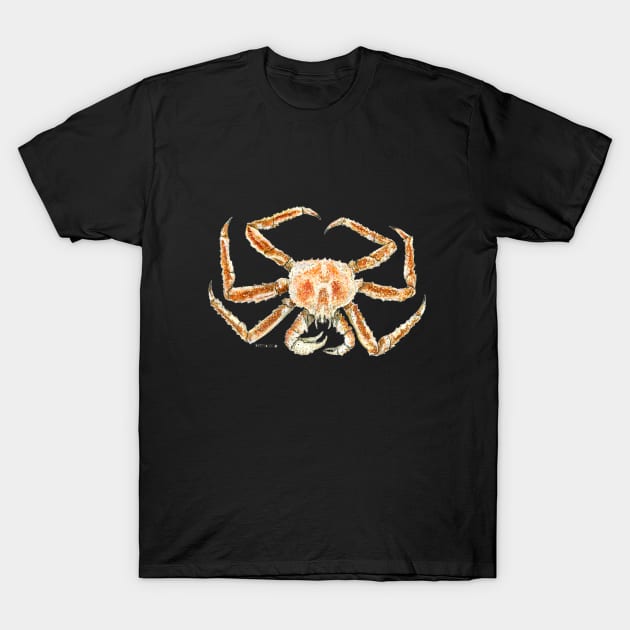 King crab T-Shirt by Dave Bartholet Wildlife Art